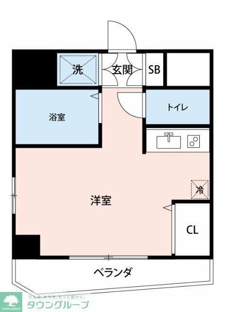 マイナビSTAYミライエ三鷹駅前(ワンルーム/7階)の間取り写真