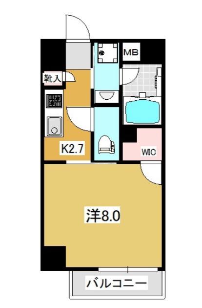 ダーシャモリ(1K/3階)の間取り写真