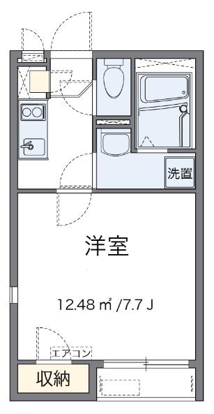 レオネクスト院内(1K/2階)の間取り写真