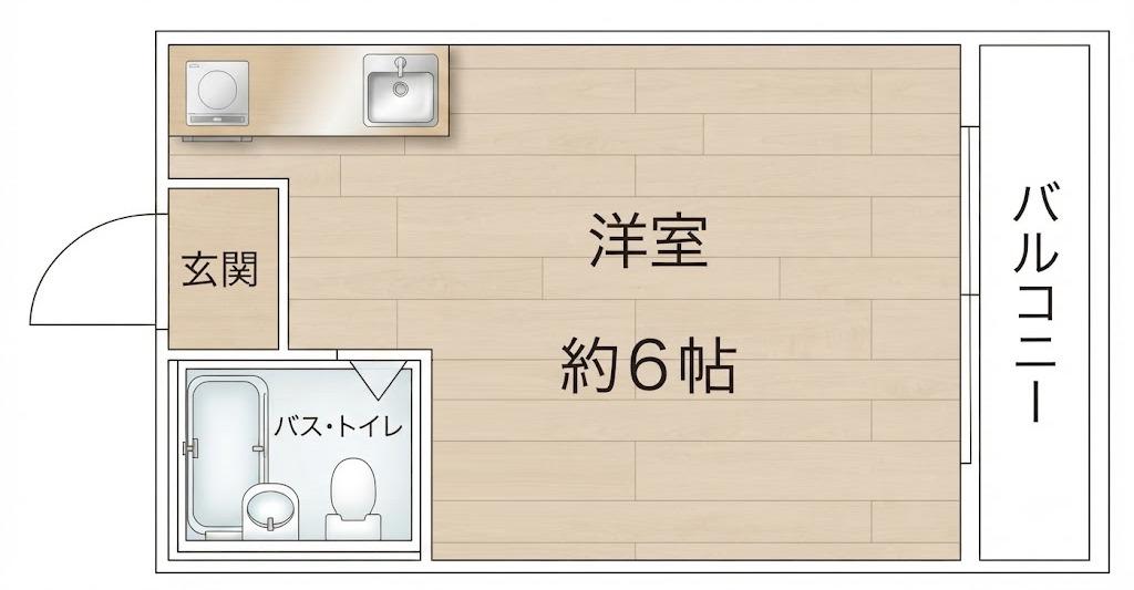 スペースアベノ(ワンルーム/2階)の間取り写真