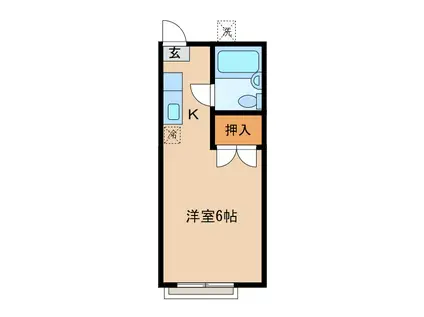 ダイヤハイツ(1K/2階)の間取り写真