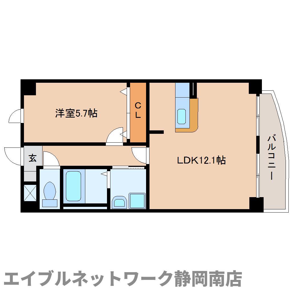 アルカンシエル(1LDK/3階)の間取り写真