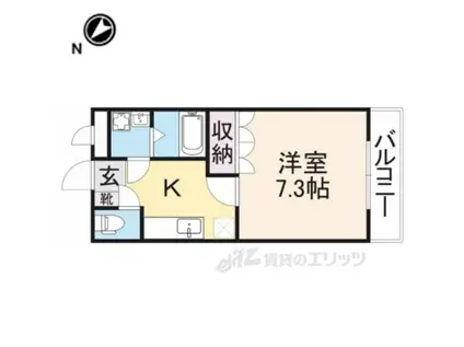 SUNNY COURT(1K/1階)の間取り写真