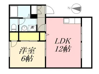 メゾン・ド・いづみ(1LDK/1階)の間取り写真