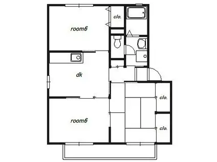 グランコート一番館(3DK/1階)の間取り写真