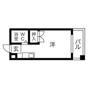 R INUYAMA(ワンルーム/4階)の間取り写真
