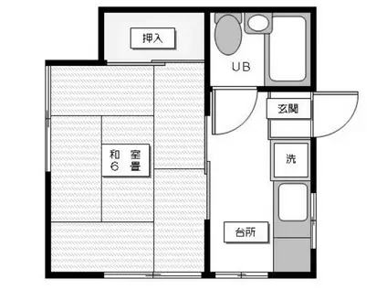 カーサ三河(1K/2階)の間取り写真