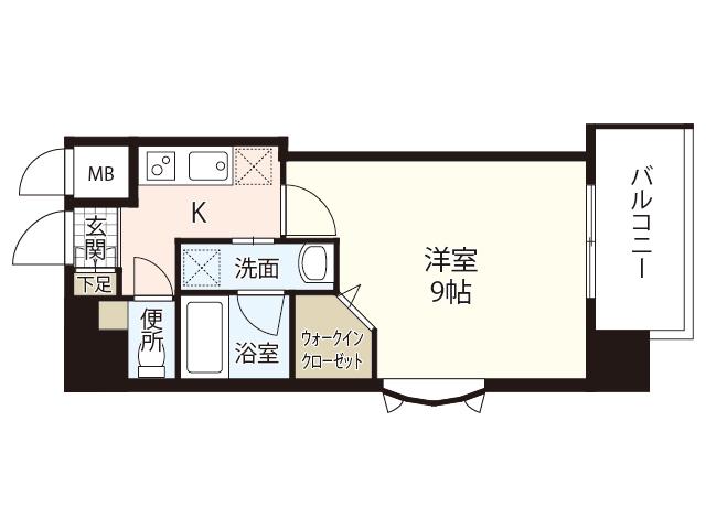 YELL RESIDENCE横川新橋(1K/8階)の間取り写真