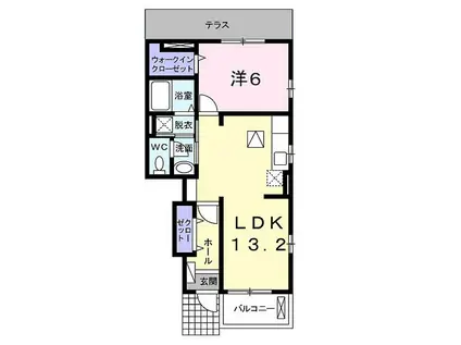 カルム ONO 弐番館(1LDK/1階)の間取り写真