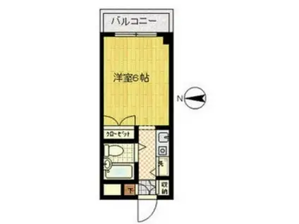 ウイステリア四谷館(1K/3階)の間取り写真