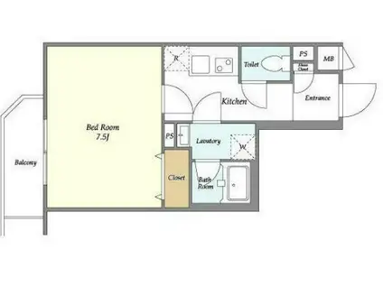 グローベル ザ・クレス押上(1K/4階)の間取り写真