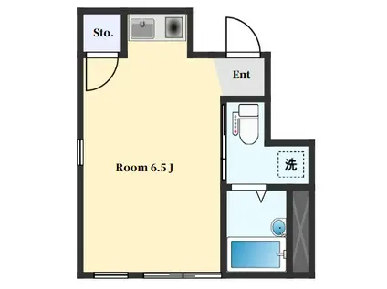 ベルメゾン奥沢(ワンルーム/1階)の間取り写真