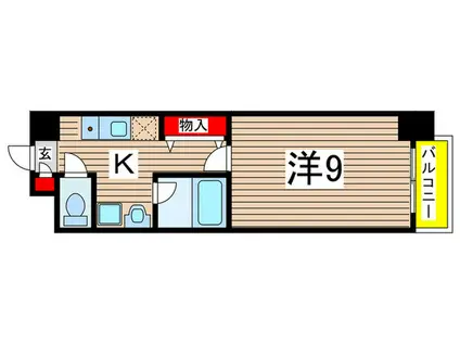 BELLAGIOII(1K/3階)の間取り写真