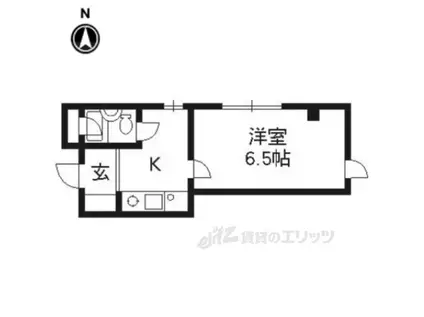 サイラスノーム京都(1K/3階)の間取り写真