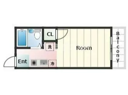 ファーストハウス(1K/1階)の間取り写真