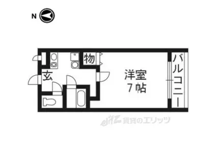 ぐらんどマンション(1K/3階)の間取り写真