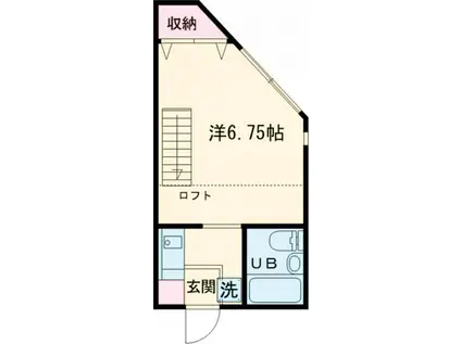 山一コーポ(1K/1階)の間取り写真