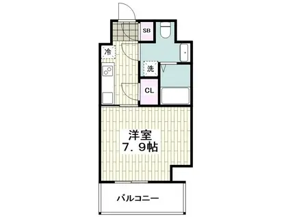 エストレージュ横浜鶴ヶ峰(1K/4階)の間取り写真