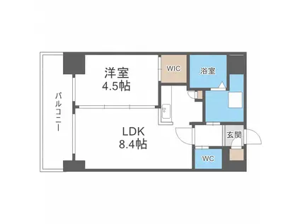 小泉マンションメム19(1LDK/9階)の間取り写真