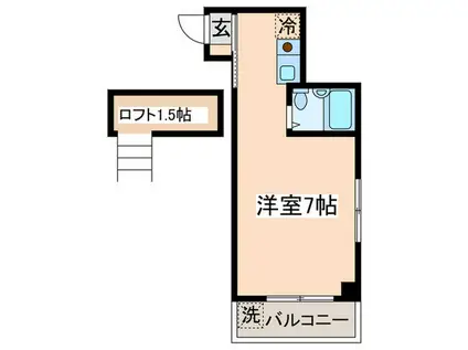 谷口ビル(ワンルーム/3階)の間取り写真