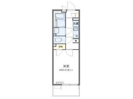 レオネクストル リシュブール(1K/1階)の間取り写真