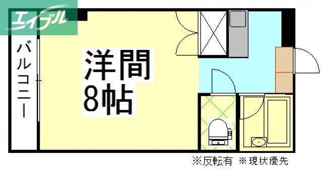 ファイブ南方(1K/1階)の間取り写真