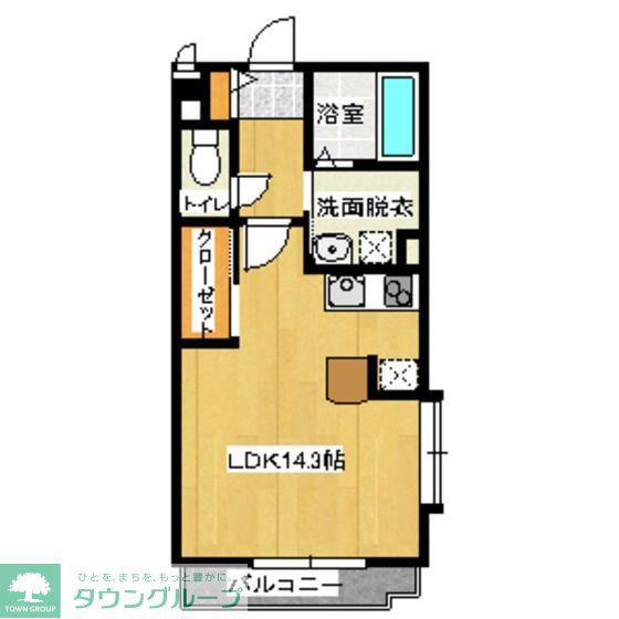 アコーディア(ワンルーム/3階)の間取り写真