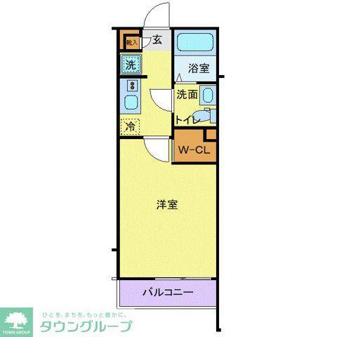 ラフィーナー松戸(1K/3階)の間取り写真