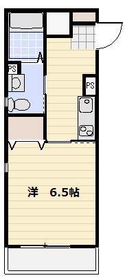 メディカルガーデン谷塚B(1K/2階)の間取り写真