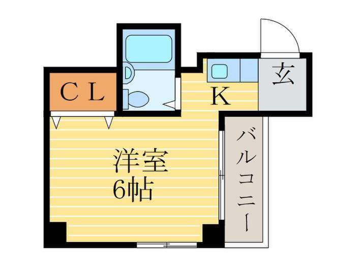コーポセリバシー(1K/3階)の間取り写真