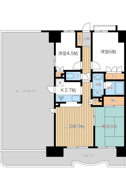 モアステージ赤羽(3LDK/10階)の間取り写真