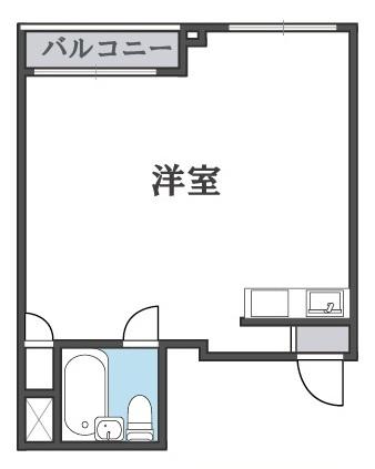 ハイムTT(ワンルーム/5階)の間取り写真