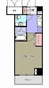 HF愛宕橋レジデンス(1K/5階)の間取り写真