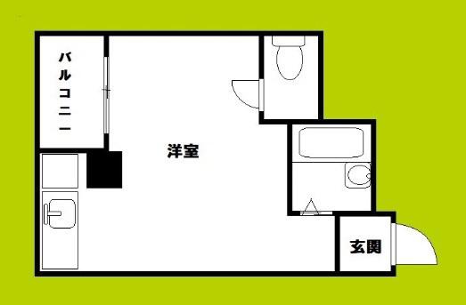 レジデンスイン梅田(ワンルーム/4階)の間取り写真