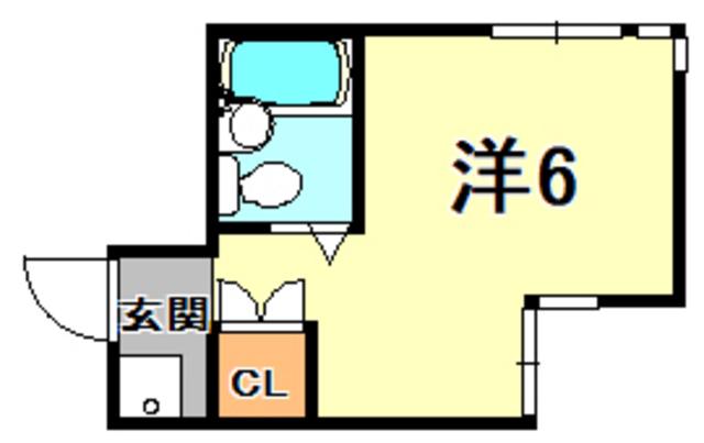 ハイツアベニール(ワンルーム/5階)の間取り写真