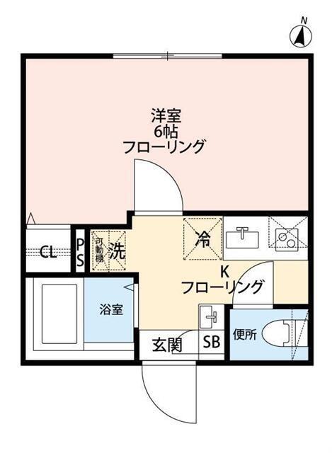グランクオール大和町(1K/4階)の間取り写真