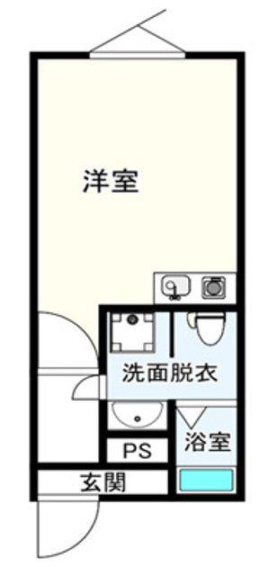 MAXIVCROS川崎大師(ワンルーム/4階)の間取り写真