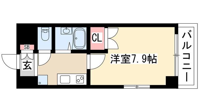 プロビデンス泉(1K/3階)の間取り写真
