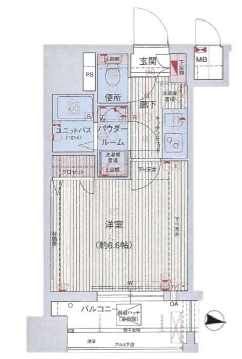 プレサンス本駒込アカデミア(1K/2階)の間取り写真
