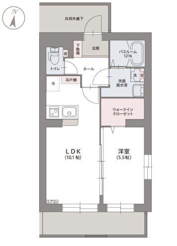 シャン アベイユ(1LDK/3階)の間取り写真