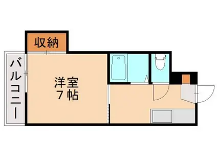 シャトレ紅梅(1K/2階)の間取り写真