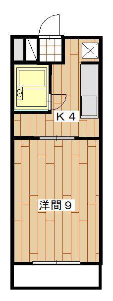 サンビレッジ(1K/3階)の間取り写真