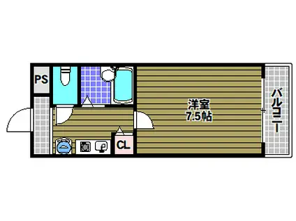 上田マンション(1K/1階)の間取り写真