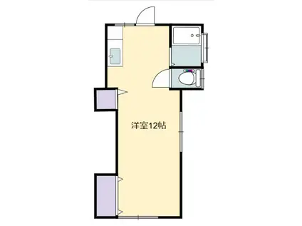 佐藤アパート(ワンルーム/2階)の間取り写真