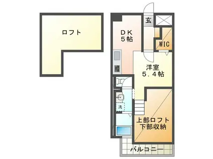 サンビーチ海輝(1SDK/1階)の間取り写真