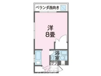 メゾンH(ワンルーム/2階)の間取り写真