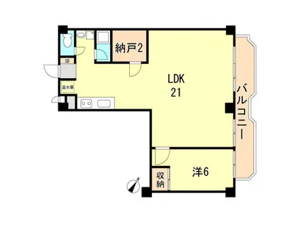 北野町アーバンライフ(1LDK/2階)の間取り写真