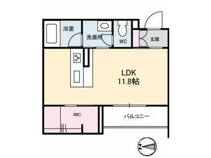 シャーメゾンステージ新山口 C棟(ワンルーム/3階)の間取り写真