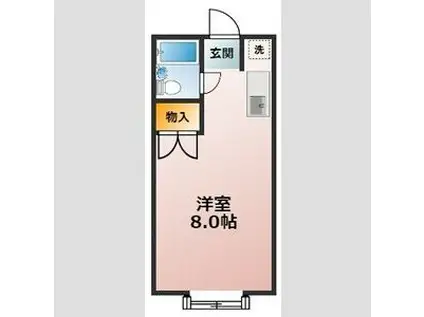 アーバンムラセ(1K/1階)の間取り写真