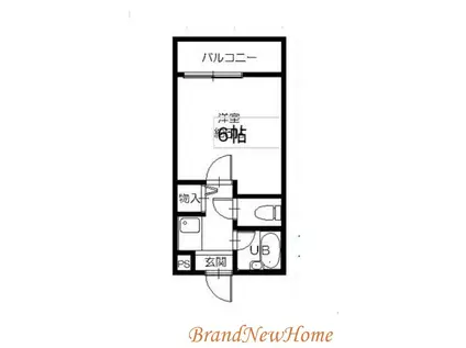 エクセレントもず(ワンルーム/3階)の間取り写真